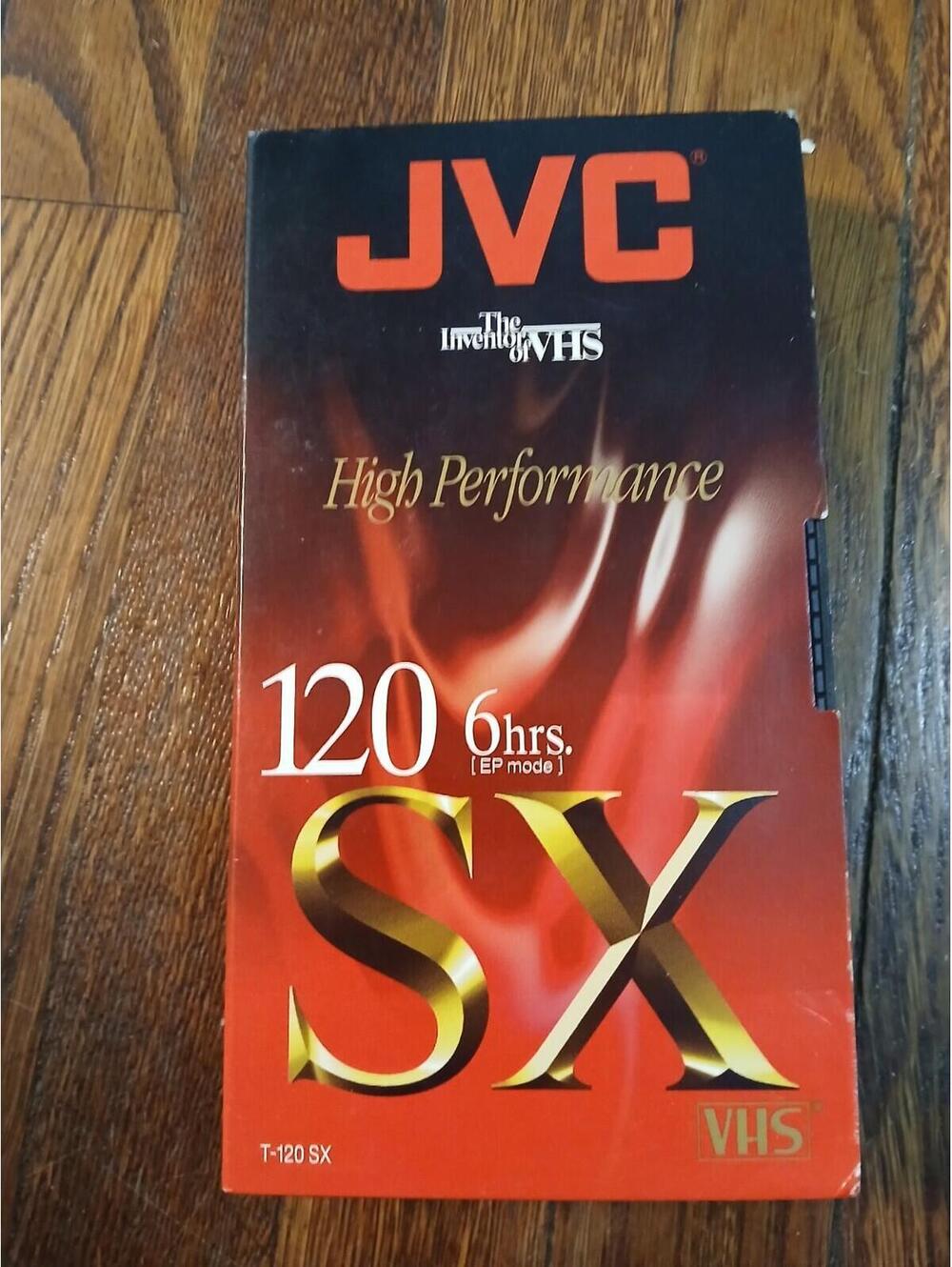 JVC VHS Tape T-120SX 120 6 Hours EP Mode Blank Video Cassette BRAND NEW SEALED